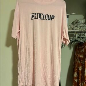 CHLKDUP Pink Oversized Gym Top